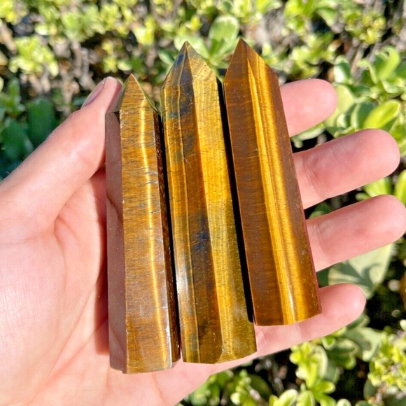 1 Piece Tigers Eye Tower Obelisk - Picture 1 of 1